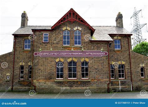 Llanfairpwllgwyngyll Railway Station Sign. Stock Photo | CartoonDealer.com #73140852