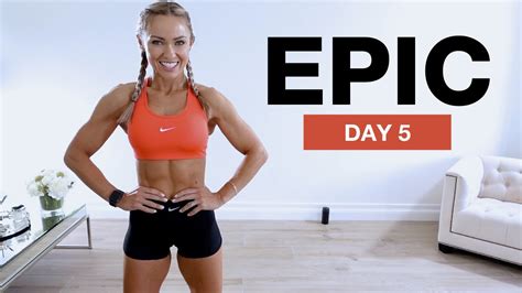 Day 5 of EPIC - HIIT Full Body Workout No Equipment - Caroline Girvan