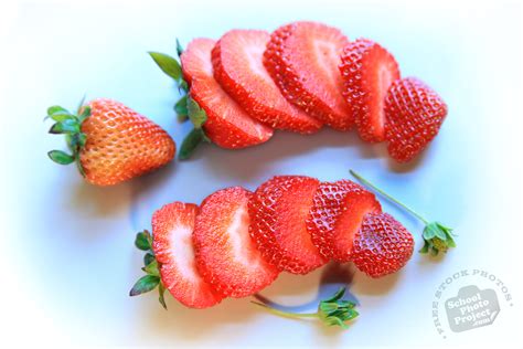 Strawberry, FREE Stock Photo, Image, Picture: Strawberry Fresh Slices, Royalty-Free Fruit Stock ...