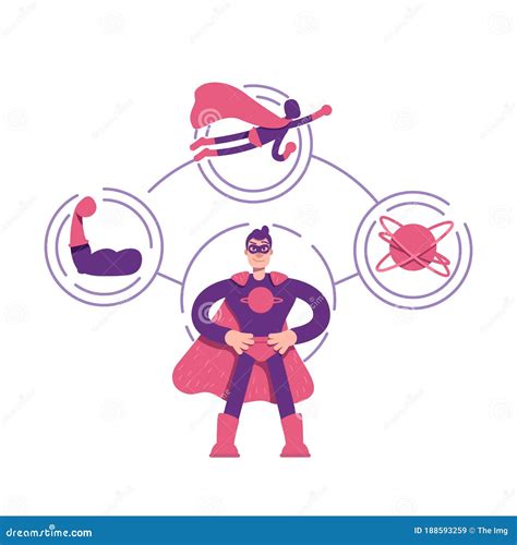 Hero Archetype Flat Concept Vector Illustration Stock Vector - Illustration of leadership ...