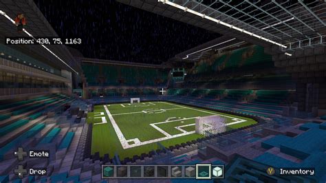 been building this stadium for a while : r/Minecraftbuilds