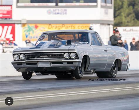 Vintage Chevrolet Chevelle on the Drag Strip