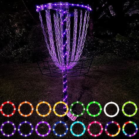 Buy Waybelive LED Disc Golf Lights, Remote Control Disc Golf Rim Light ...