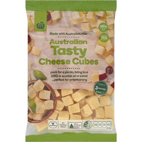 Woolworths Cheese Cubes 500g | Woolworths