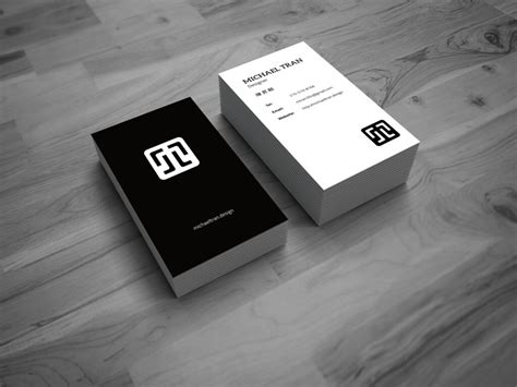 Vertical Business Card Design – Michael Tran