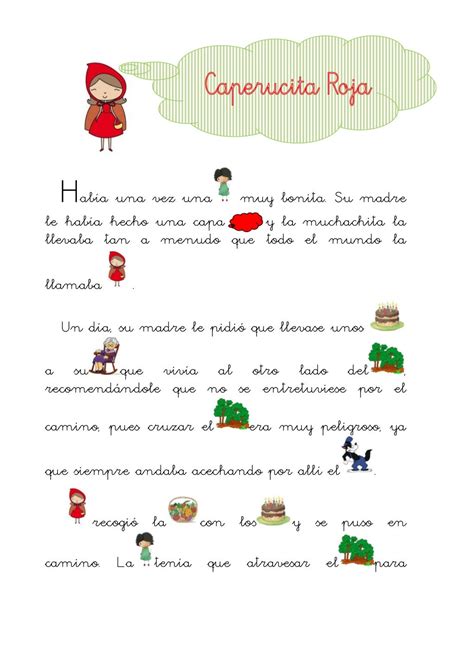 Cuento Caperucita Roja