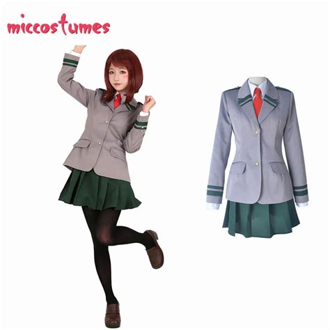 My Hero Academia Bnha Female School Uniform Cosplay Costume School Uniform Women Suit Skirt ...