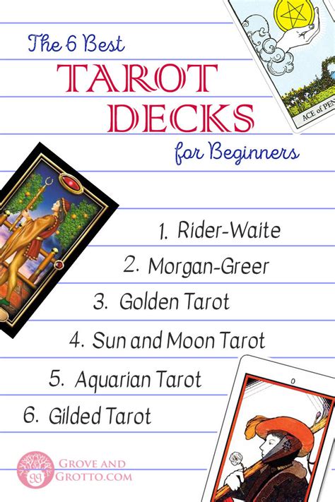 The six best Tarot decks for beginners – Grove and Grotto