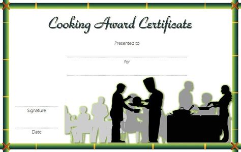 Cooking Competition Certificate Templates - 7+ Best Ideas