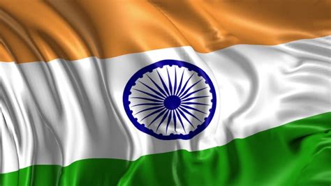 Flag Of India Beautiful 3d Animation Of India Flag In Loop Mode Stock ...