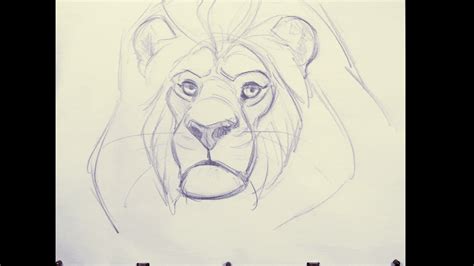 Lion Expressions Demo (Set of 3 Drawings) - The Art of Aaron Blaise