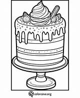 21 Free Cake Coloring Pages – The Color Cove sketch template