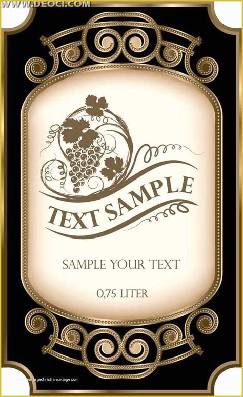 Free Wine Label Template for Word Of Wine Bottle Label Template Free Google Search ...