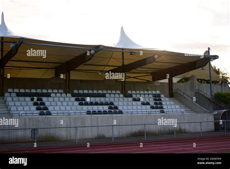 An aerial view of soccer stadium Stock Photo - Alamy