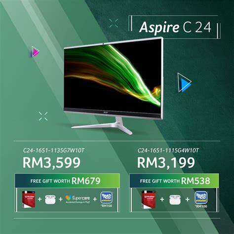 New Acer Aspire C24 all-in-one desktop PC now available in Malaysia from RM 3,199 - SoyaCincau