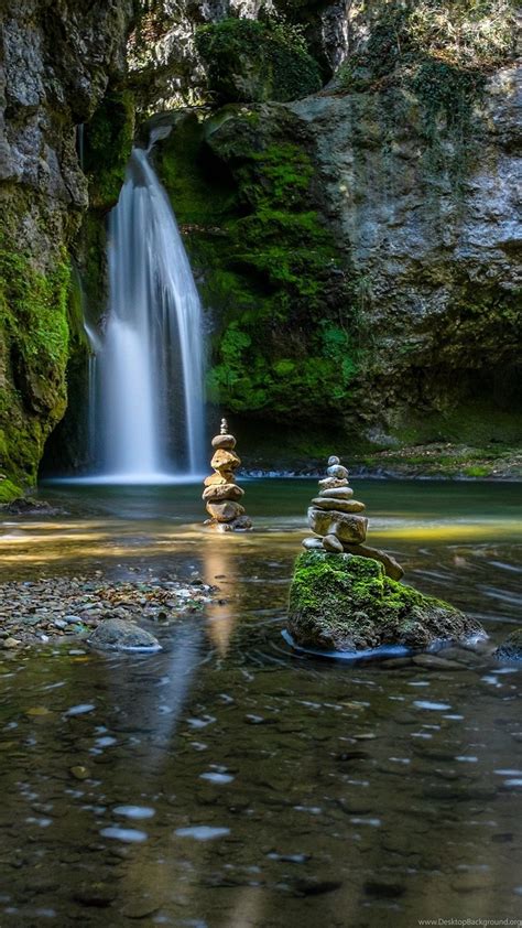 Budda area | Garden waterfall, Zen garden, Waterfall wallpaper