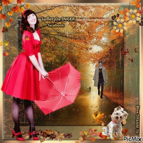 ☔️🍁 Autumn rain☔️ 🍁 - Free animated GIF - PicMix