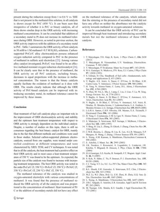 Effects of heat treatment on the catalytic activity and methanol tolerance of carbon supported ...