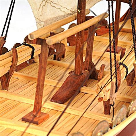 Drakkar Viking Ship - Wooden Model - DIY Kit (Unassembled)- 1/50 Scale