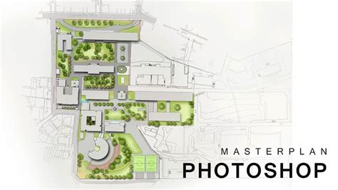 Masterplan rendering tutorial Photoshop | Architecture - YouTube