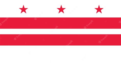 Premium Vector | Flag of District of Columbia vector image