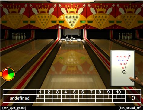 King Pin Bowling, Adobe Flash game by King(200?)