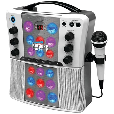 Karaoke Night Kn200a Cd+g Karaoke Machine With Led Light Show - Walmart.com - Walmart.com