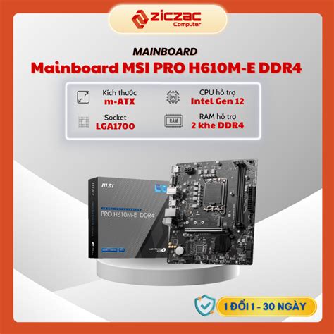 MSI PRO H610M E DDR4 | Shopee Việt Nam