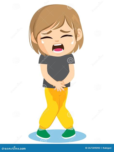 Potty Training Regression Accident Boy Stock Vector - Illustration of child, vector: 267309090