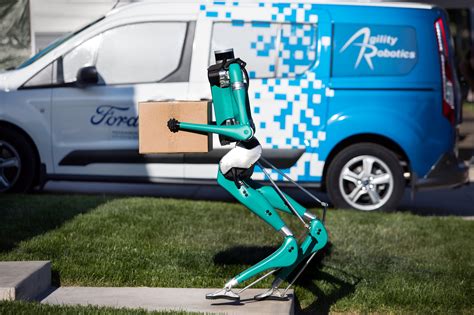 Ford Motor Co. tests walking delivery robots with start-up Agility Robotics