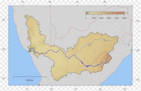 Vaal River Drakensberg Namibia Upington Caledon River, topo, border ...