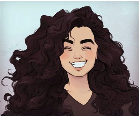 Curly Hair Cartoon, Curly Hair Drawing, Anime Curly Hair, Art Drawings ...