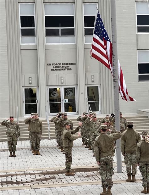 AFRL Airmen, Guardians honor U.S. flag during Retreat ceremony > One ...