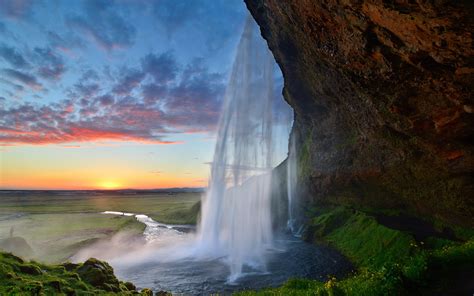 Waterfall seljalandsfoss island wallpaper | 1920x1200 | #32434