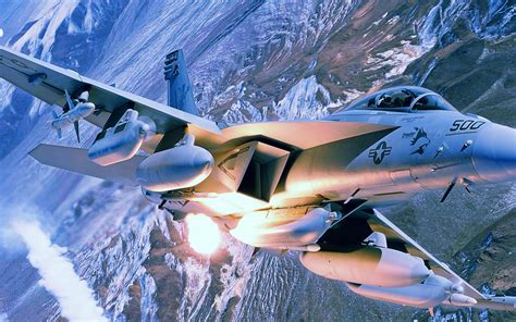 Download Military Boeing EA-18G Growler HD Wallpaper