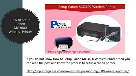 How to Setup Canon MG3600 Wireless Printer Support by Chris Williams - Issuu