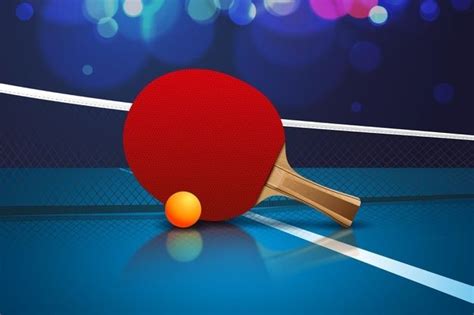 Free Vector | Realistic table tennis background | Table tennis, Tennis ...