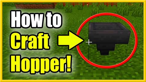 How to Make a Hopper in Minecraft Survival (Fast Recipe Tutorial) - YouTube