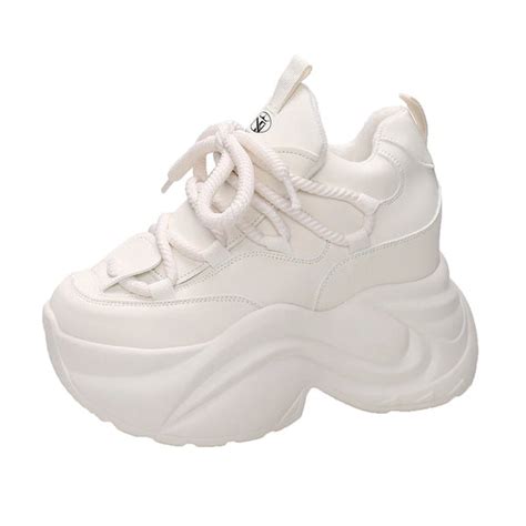 White Sneakers Platform Women's | CYBER TECHWEAR®