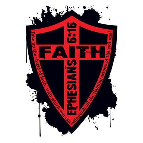 Faith Shield Temporary Tattoo - 2.5 in x 3.5 in | Shield of faith ...