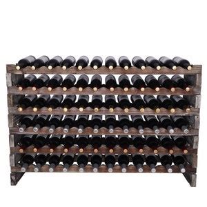 Wooden Stackable Wine Storage Rack, 12 Bottles Across - Etsy