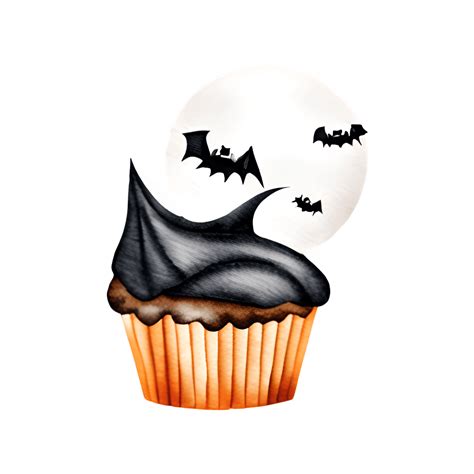 Halloween Cupcake Clip Art · Creative Fabrica