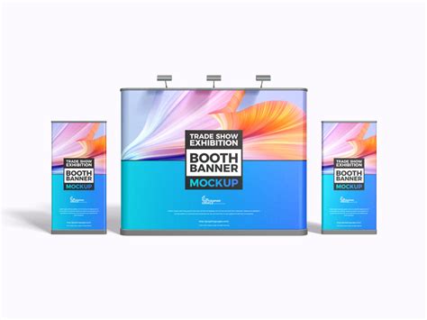 Free Exhibition Trade Show Banner Mockup Design - Mockup Planet in 2022 ...