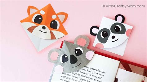 Easy Endangered Animals Corner Bookmarks for Kids