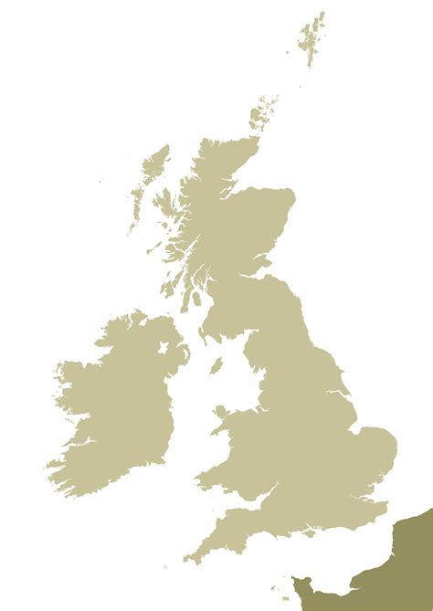 British Isles outline map – royalty free editable vector map - Maproom