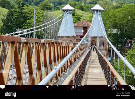 Puente de Occidente (Bridge of the West), Cauca River, Santa Fe de ...