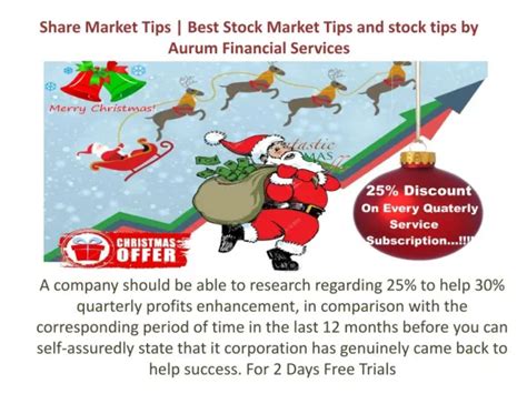 PPT - Share Market Tips | Best Stock Advisory | Live Commodity Tips ...