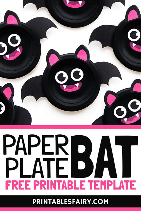 Paper Plate Bat Crafts For Kids