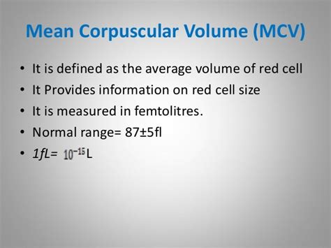 Blood indices