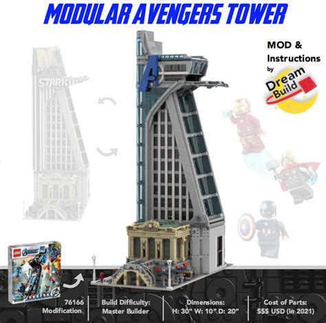 LEGO MOC Modular Avengers & Stark Tower from Marvel Avengers by Dream ...